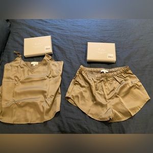 NWT Ettitude Bamboo Silk PJ Set - Women’s Small (Moss)